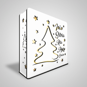 Caixa de luz com nomes