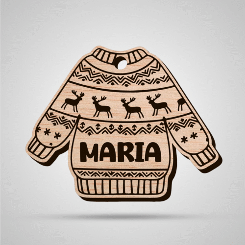 Camisola de Natal com nome